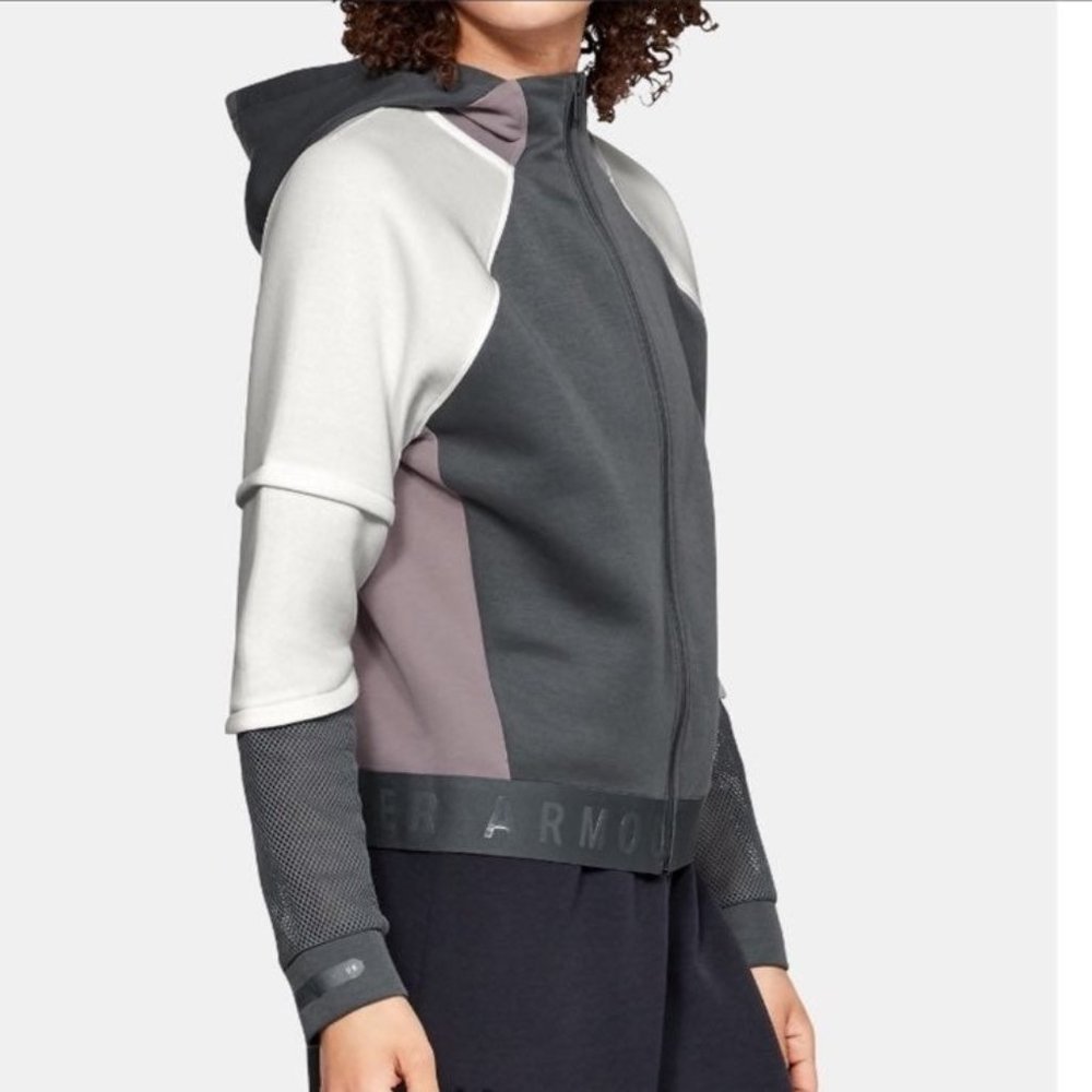 UNDER ARMOUR Women’s Tre-Tone Zip Up Jacket w/ Hood - XL - Picture 6 of 6